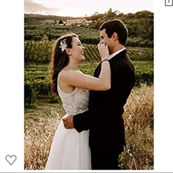 Stunning Pearl Barrette Flower Crystal - Picture 3 of 12